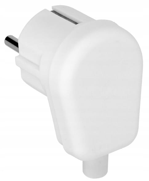 Wtyczka elektryczna kątowa biała 16A 250V WT-16 K2